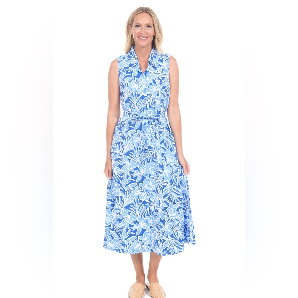 Blue Ginger Island Dress with Pockets